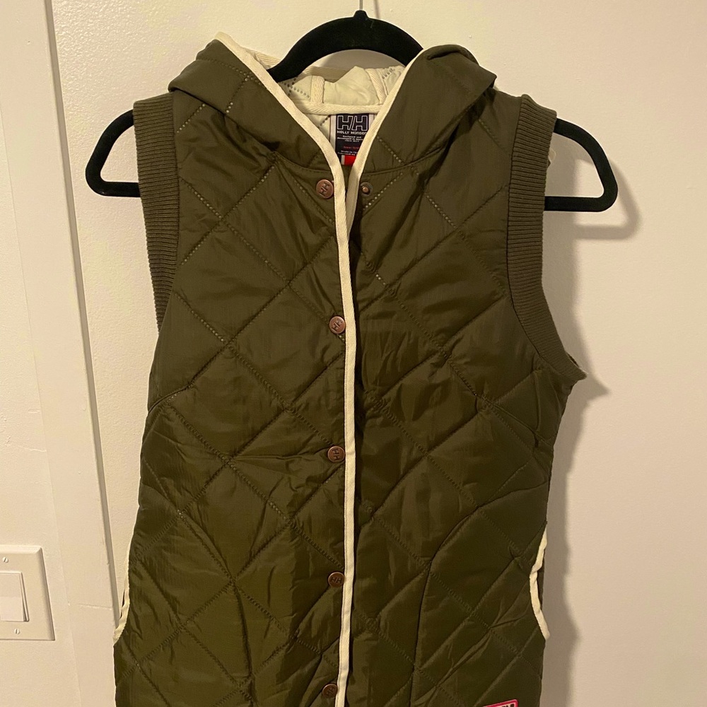 Helly Hansen Olive Green Quilted Vest
